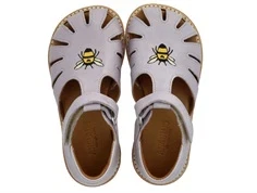 Angulus sandal lilla med bi broderi